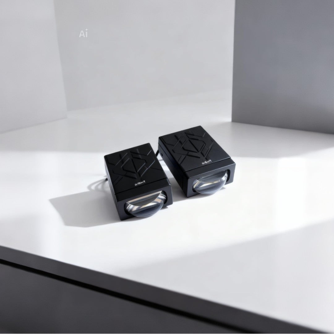 2 Pcs Set HJG H-S92 Ultra Slim XL High Power Dual Color Light With Projector Cut for All Vehicles
